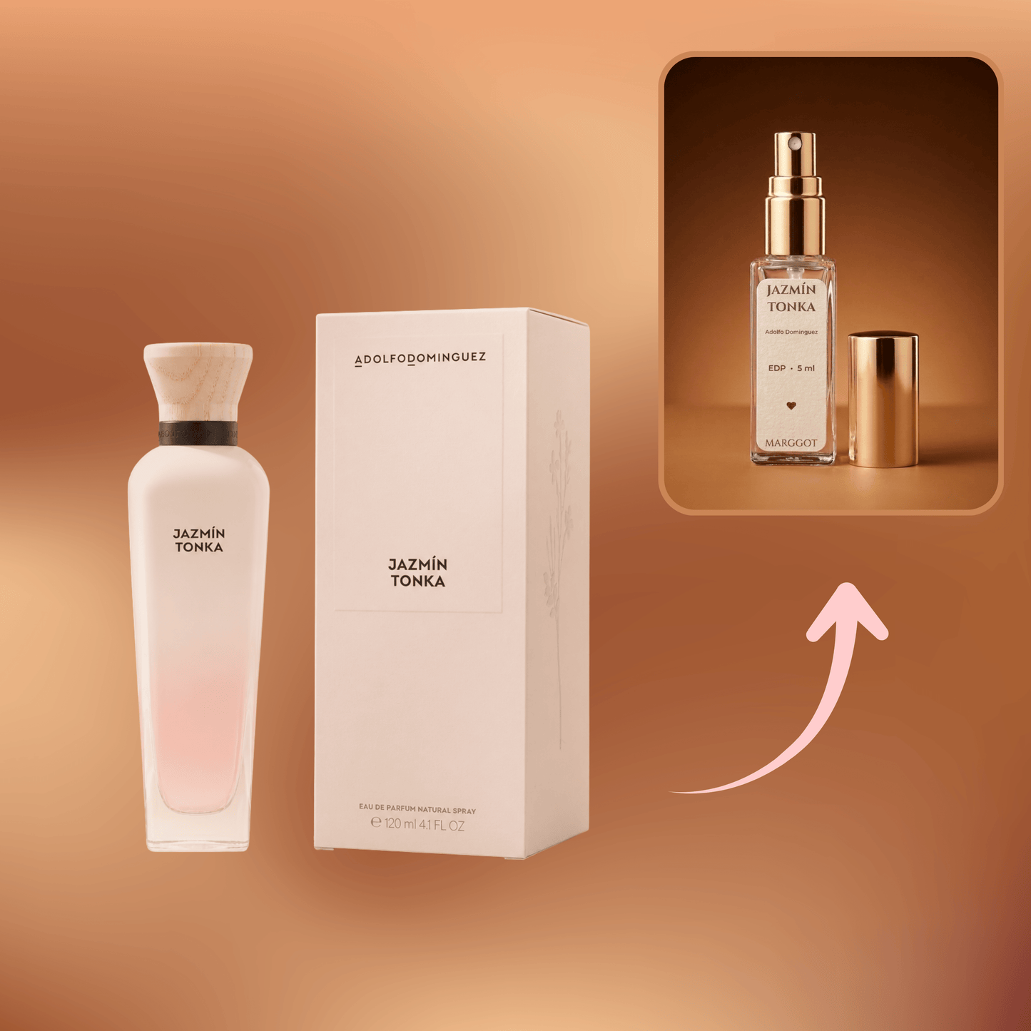 Decant Jazmín Tonka Eau de Parfum - Adolfo Dominguez - Marggot Perfumaria