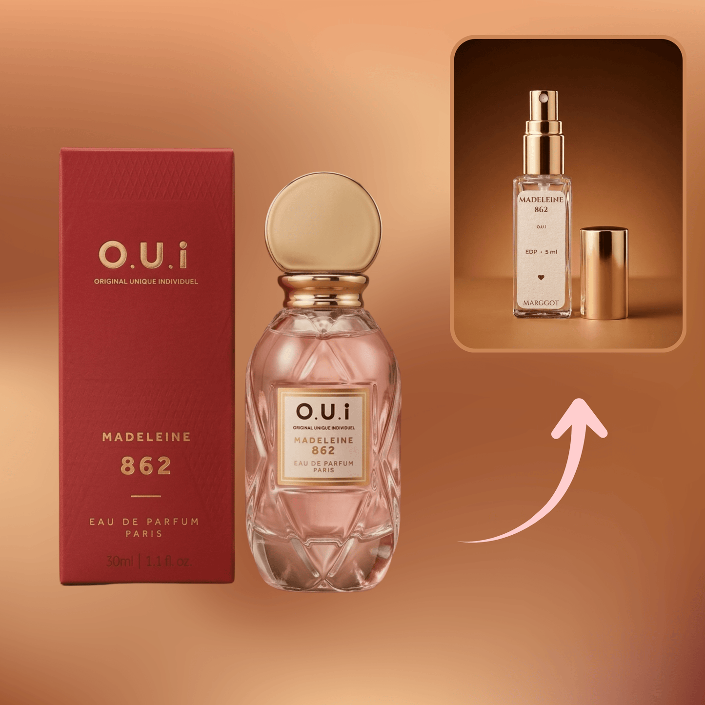 Decant Madeleine 862 Eau de Parfum - O.U.i Paris - Marggot Perfumaria