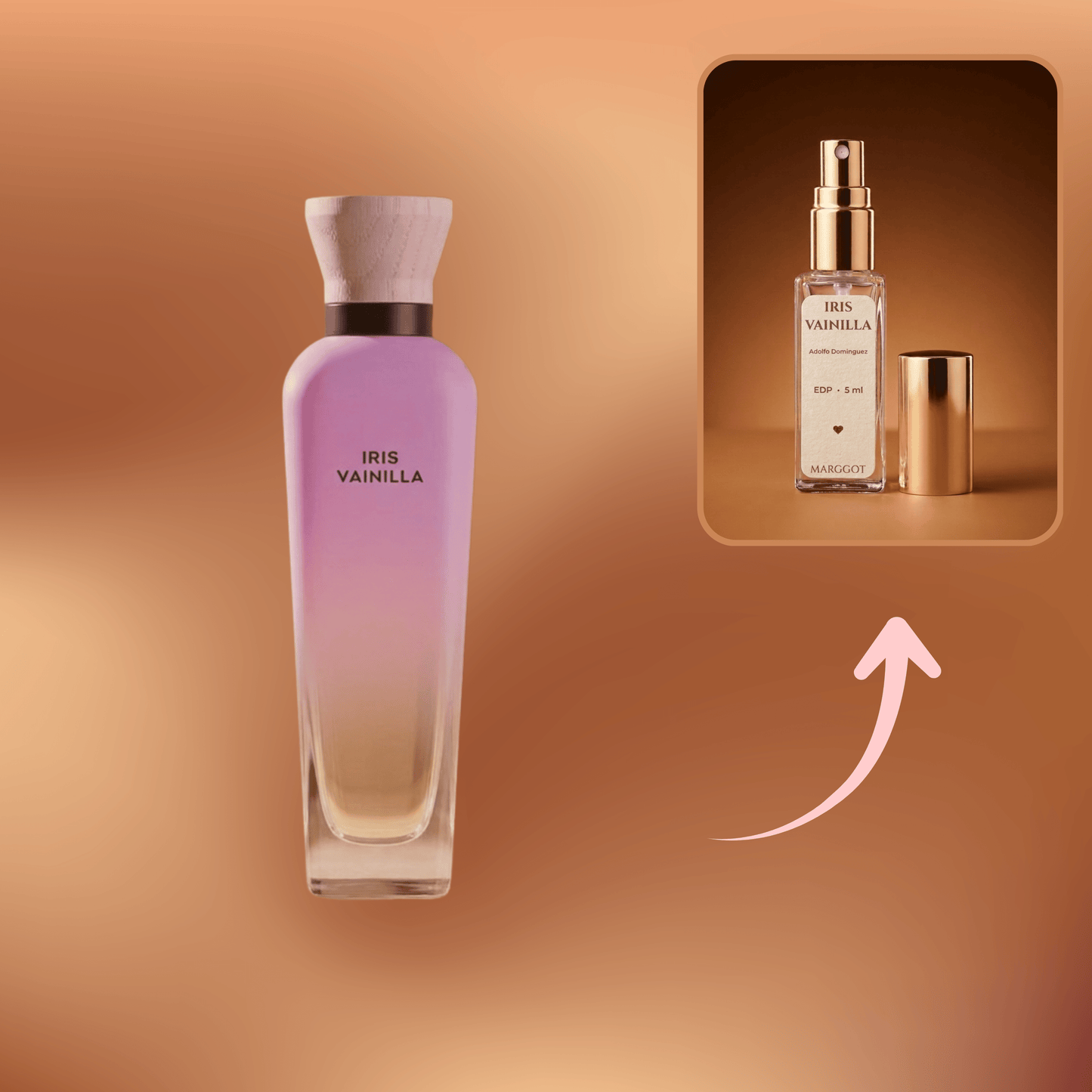 Decant Iris Vainilla Eau de Parfum - Adolfo Dominguez - Marggot Perfumaria