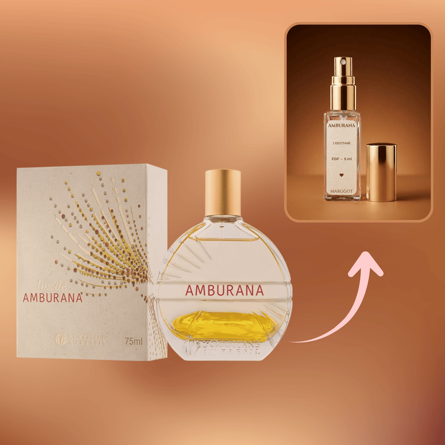 Decant Luz de Amburana - L'Occitane Au Brésil - Marggot Perfumaria