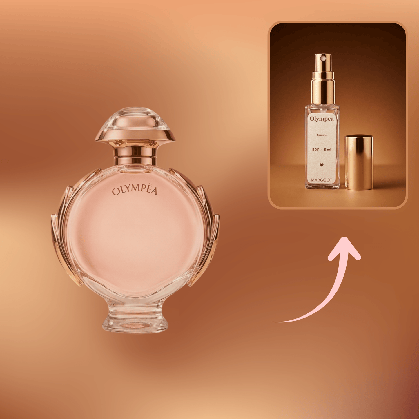 Decant Olympea Eau de Parfum - Rabanne - Marggot Perfumaria